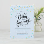 BABY STROOIT CONFETTI UITNODIGING (Staand voorkant)