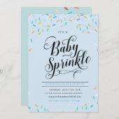 BABY STROOIT CONFETTI UITNODIGING (Voorkant / Achterkant)