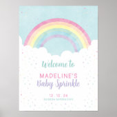 Baby Strooit Pastel Regenboog Poster (Voorkant)