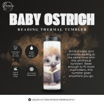 Baby Struisvogel Leest Thermische Tumbler