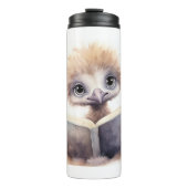 Baby struisvogel lezen thermische tumbler thermosbeker (Voorkant)