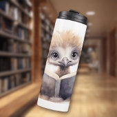 Baby struisvogel lezen thermische tumbler thermosbeker