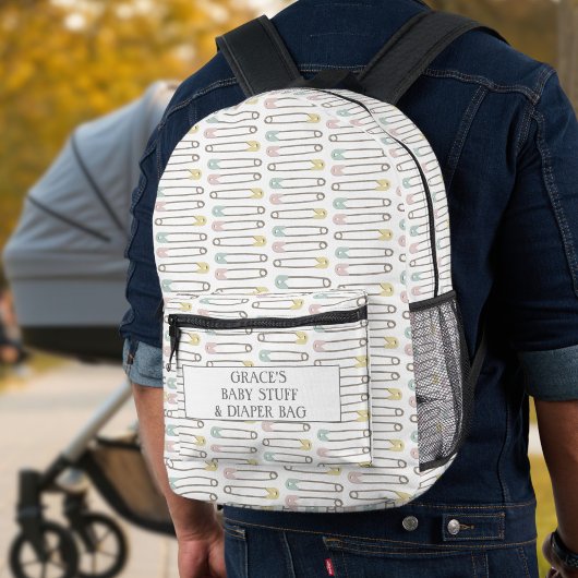 Baby Stuff Luier Pin Patroon Gedrukte Rugzak