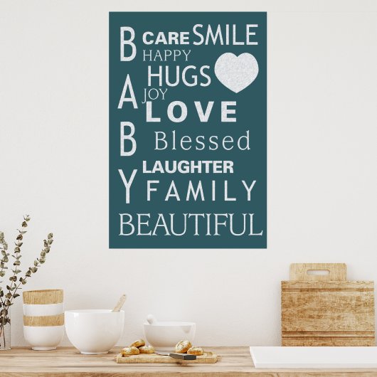 Baby Subway Art Poster (Keuken)