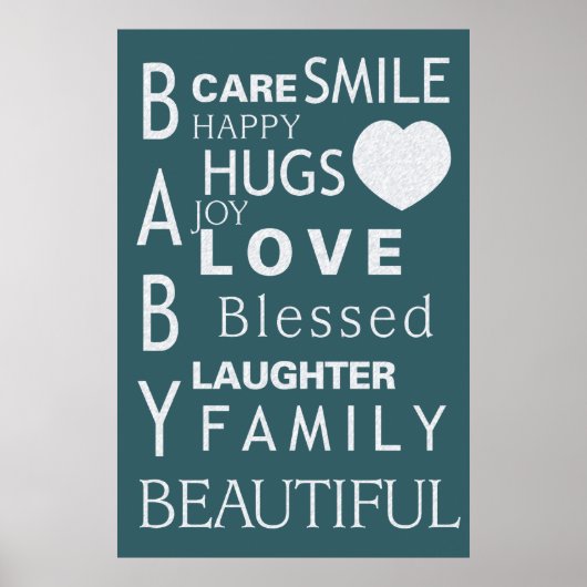 Baby Subway Art Poster (Voorkant)