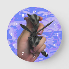Baby Sugar Gliders Clock Ronde Klok