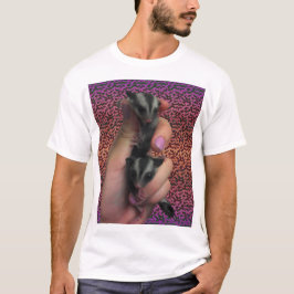 Baby Sugar Gliders met Funky Background Shirt