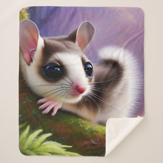 Baby Suikerglider Sherpa Deken (Voorkant)