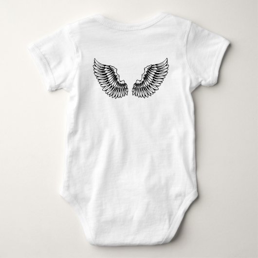 Baby Suit, 'Lil'Angel' ontwerp Romper (Achterkant)