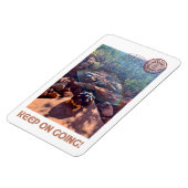 Baby sulcata schildpad blijft inspireren magneet (Linkerzijde)