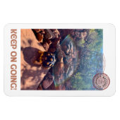 Baby sulcata schildpad blijft inspireren magneet (Horizontaal)