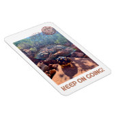 Baby sulcata schildpad blijft inspireren magneet (Rechterzijde)