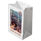 Baby sulcata schildpad blijft inspireren medium cadeauzakje (Voorkant Gekanteld)