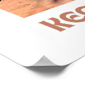 Baby sulcata schildpad blijft inspireren poster (Hoek)