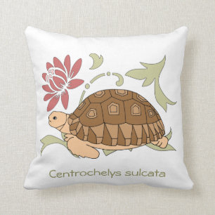 Baby Sulcata Tortoise Pillow Kussen