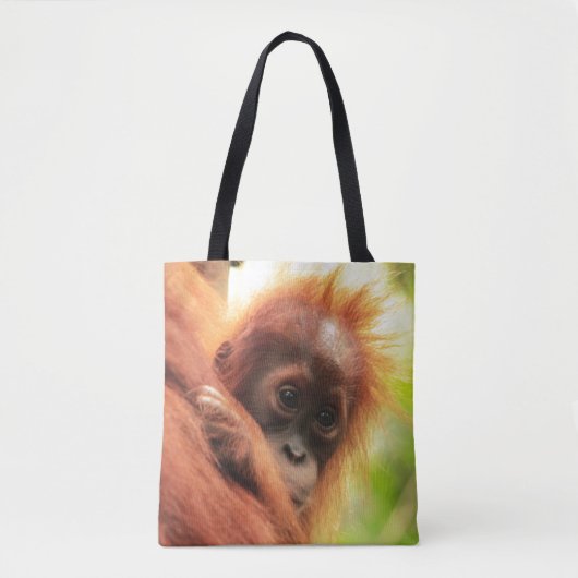 Baby Sumatran Orangutan Tote Bag (Voorkant)