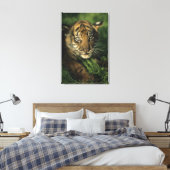 Baby Sumatran Tiger Canvas Afdruk (Insitu (Slaapkamer))