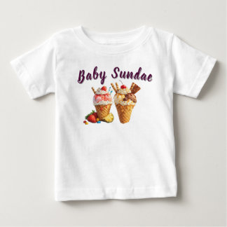 Baby Sundae Persoonlijk Ijs T-Shirt | Schattig