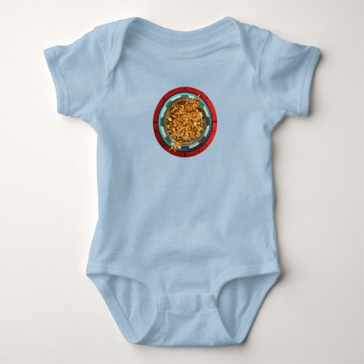 Baby superheld Ironman Food Arc Reactor Romper (Voorkant)