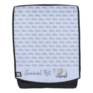 Baby Survival Kit Cute Elephants Personated Rugtassen