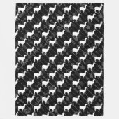 Baby Swaddle zwart wit lama pijlpatroon Fleece Deken (Voorkant)