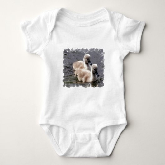 Baby Swans Baby T-Shirt (Voorkant)