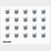 Baby SYLVESTER™ & BUGS BUNNY™ Day Dreamweaver Club Ronde Sticker (Vel)