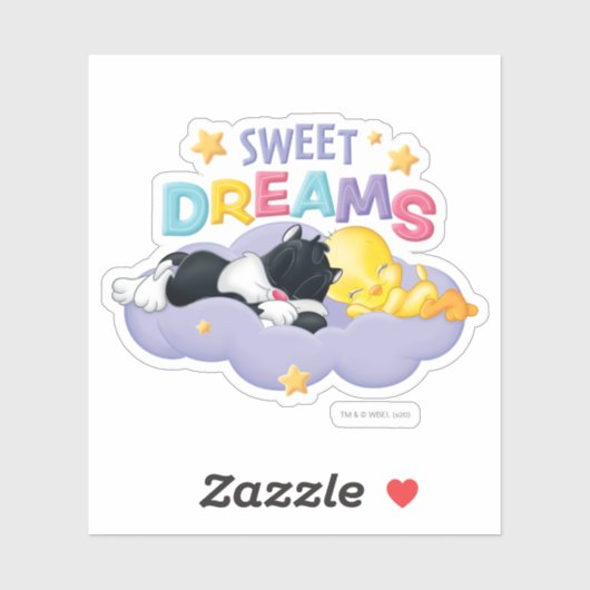 Baby SYLVESTER™ en TWEETY™ | Zoete dromen Sticker (Vel)