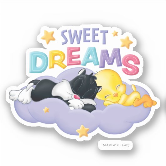 Baby SYLVESTER™ en TWEETY™ | Zoete dromen Sticker (Voorkant)