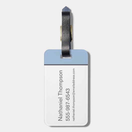 Baby SYLVESTER™ Skiclub Bagagelabel (Achterkant verticaal)