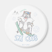 Baby SYLVESTER™ Skiclub Magneet (Voorkant)