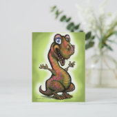 Baby T-Rex Briefkaart (Staand voorkant)