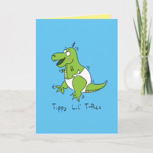 Baby T-Rex Dinosaur Dino Kinder Kaart