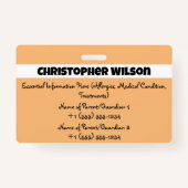 Baby T-Rex Dinosaurus Patroon Kinder Badges (Achterkant)