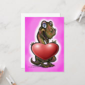 Baby T-Rex Hartkaart Kaart (Voorkant / Achterkant in situ)