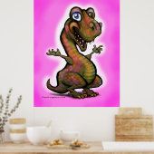 Baby T-Rex Poster (Keuken)