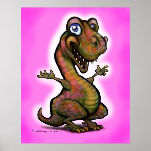 Baby T-Rex Poster (Voorkant)