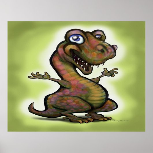 Baby T-Rex-Poster Poster (Voorkant)