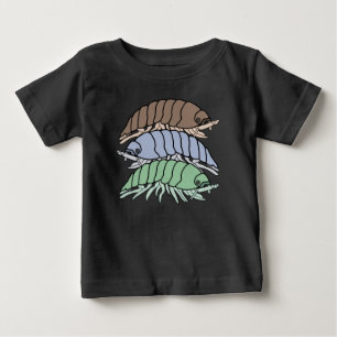 Baby T-shirt - 3 Pissebedden (levendig)