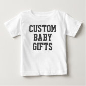 Baby T-Shirt aangepaste Baby — Lege Sjabloon (Voorkant)