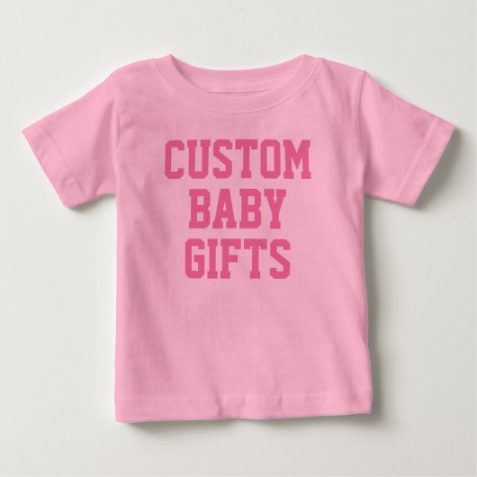 Baby T-Shirt aangepaste Baby — Lege Sjabloon (Voorkant)