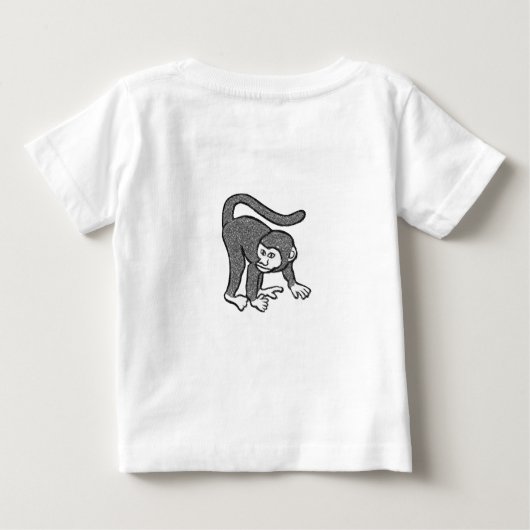 Baby T-shirt Aap (Achterkant)