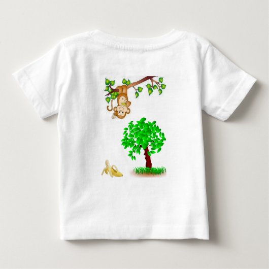 Baby T-shirt Aap (Achterkant)