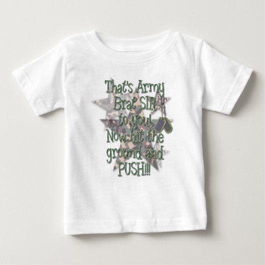 Baby T-Shirt - Army Brat Sir (Voorkant)