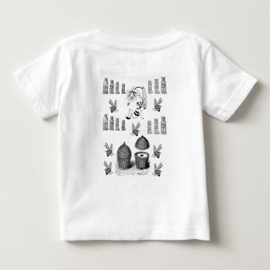 Baby T-shirt bij (Achterkant)