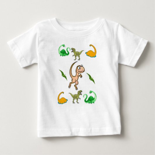 Baby T-shirt dinosaurus (Voorkant)