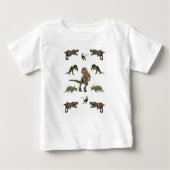 Baby T-shirt dinosaurus (Voorkant)