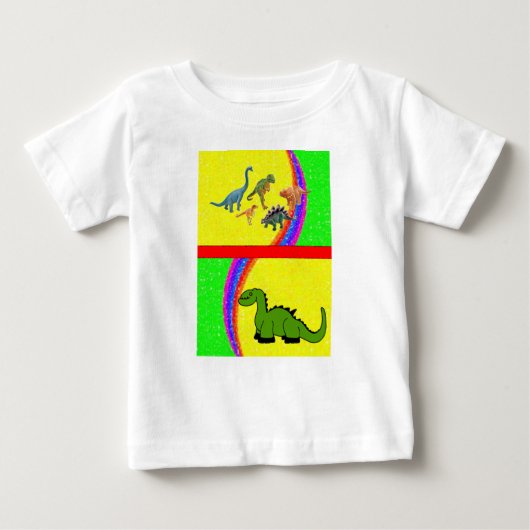 Baby T-shirt dinosaurus (Voorkant)