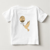 Baby T-shirt duif (Achterkant)