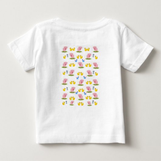 Baby T-shirt eend (Achterkant)